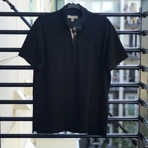 Burberry Polo 👚 Black - slim fit Large
